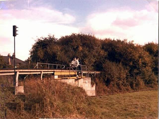 On the high level section crossing the lower section 